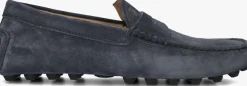 TOD'S donkergrijze instappers mocassino gommino macro 52k donkergrijs Outlet