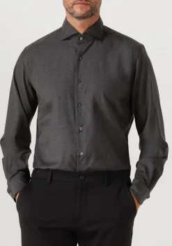 XACUS donkergrijze klassiek overhemd 11220 mop721ml donkergrijs Outlet