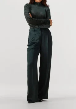 DANTE6 e top olya velvet layering mesh top donkergroen Hot