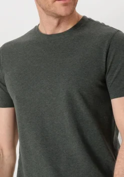 PROFUOMO e t-shirt t-shirt crew neck ss donkergroen Outlet