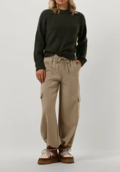 SECOND FEMALE e trui brookline knit new o-neck donkergroen Discount