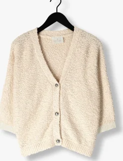 AIMEE THE LABEL vest roosp ecru