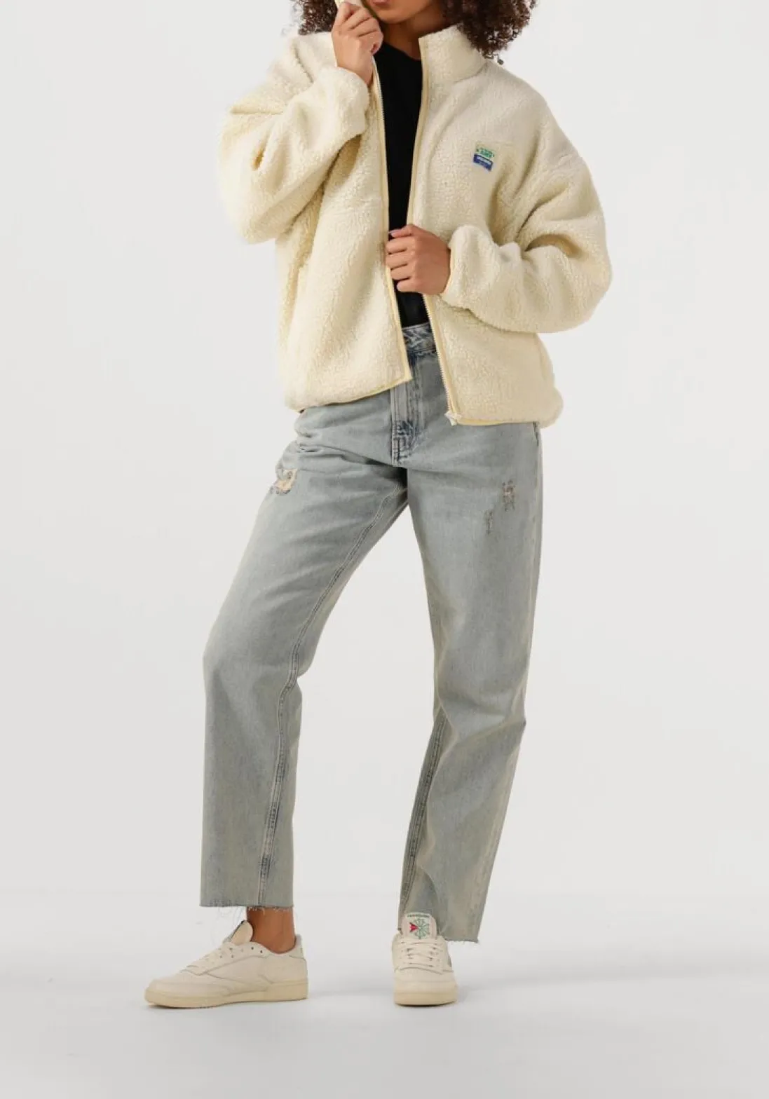 AMERICAN VINTAGE faux fur jas hoktown woman ecru Hot