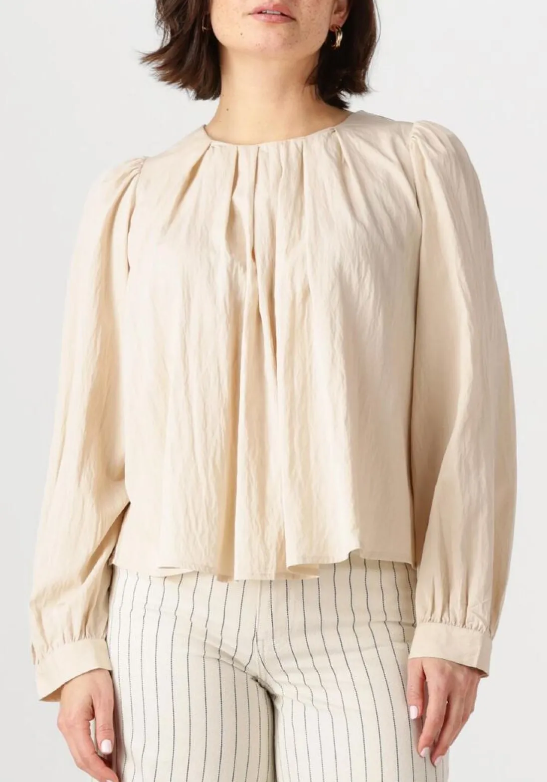 CO'COUTURE blouses viva pleat blouse ecru Hot