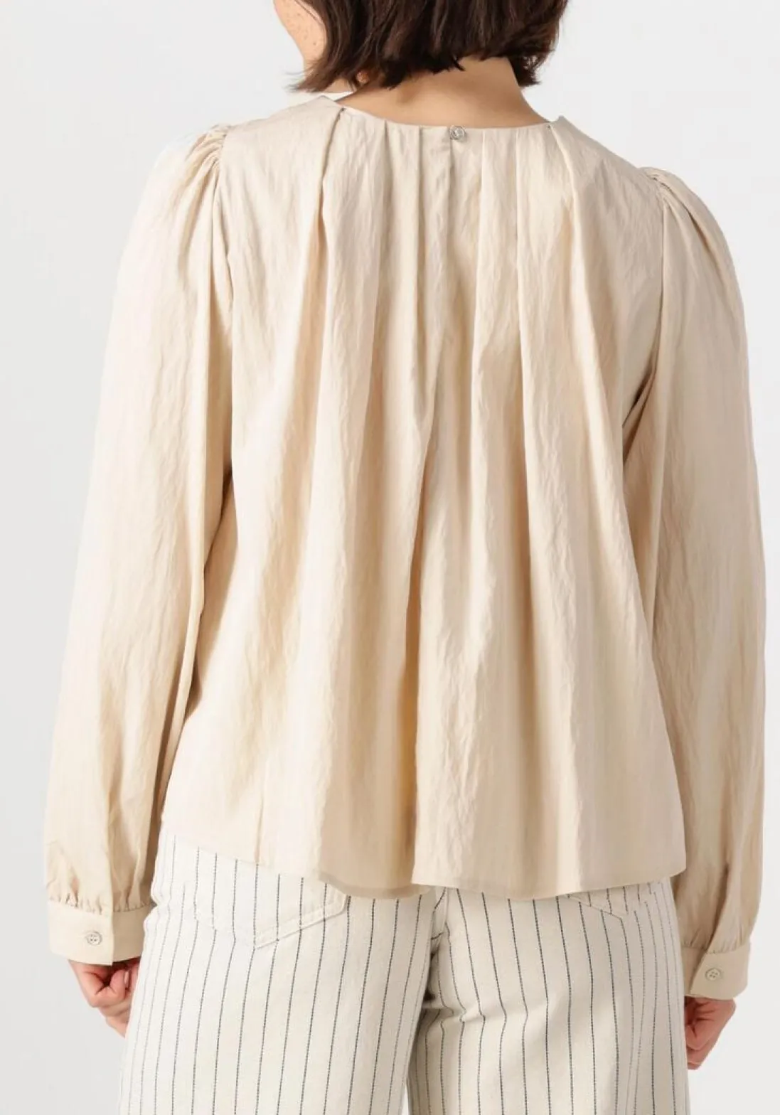 CO'COUTURE blouses viva pleat blouse ecru Hot