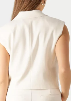 COPENHAGEN MUSE gilet cmtailor-short waiscoat ecru Clearance