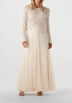 DANTE6 trui valon beaded sweater ecru Hot