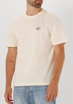 FILLING PIECES t-shirt t-shirt embroidered knot ecru Discount