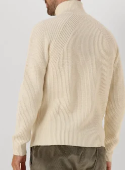 FORÉT forét trui delta wool zip knit ecru Online