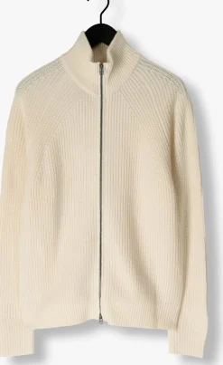 FORÉT forét trui delta wool zip knit ecru Online
