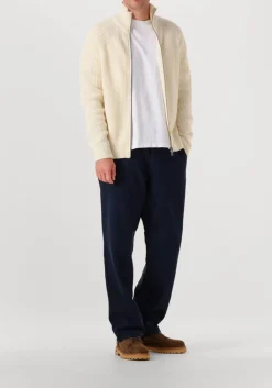 FORÉT forét trui delta wool zip knit ecru Online