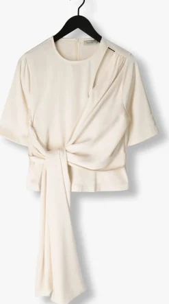 GESTUZ top harper knot blouse ecru Discount
