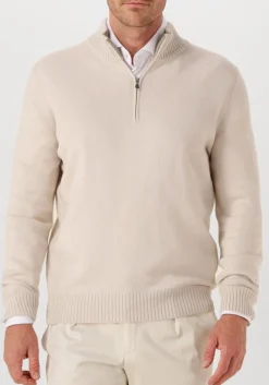 GRAN SASSO trui mock zip ecru Outlet