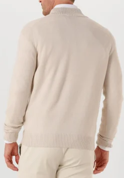 GRAN SASSO trui mock zip ecru Outlet