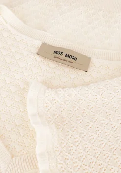 MOS MOSH top mmganna pattern v-neck knit ecru Clearance