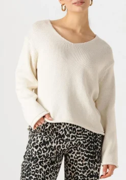 MOS MOSH trui mmbine lsv-neck knit ecru Sale