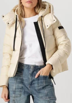 PEUTEREY gewatteerde jas kenid ecru Hot