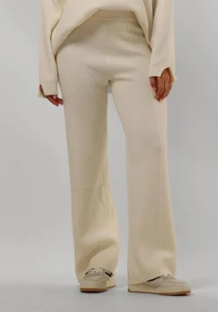 RESORT FINEST pantalon knitted pants ecru