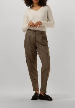 RESORT FINEST trui v-neck rib knit ecru Best