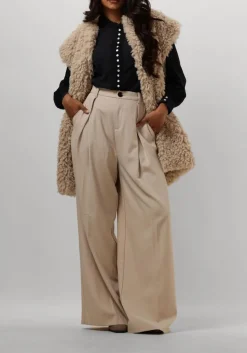 RUBY TUESDAY gilet chrissie fake fur long gilet ecru Best