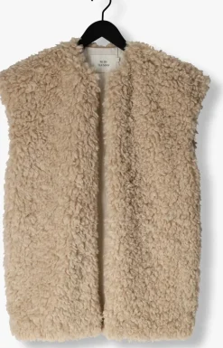 RUBY TUESDAY gilet chrissie fake fur long gilet ecru Best
