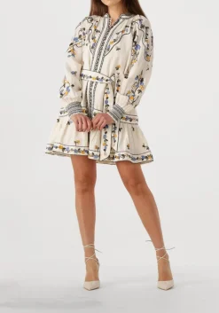 SCARLETT POPPIES mini jurk fiucci short dress ecru Best