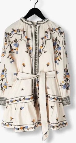 SCARLETT POPPIES mini jurk fiucci short dress ecru Best