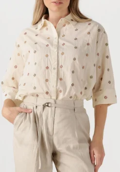 SUMMUM blouses 3/4 sleeve blouse top linen ecru Online