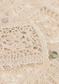 SUMMUM blouses short cardigan flower crochet knit ecru Sale