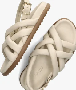 VIA VAI platte sandalen candy kriss ecru Clearance