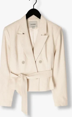 AAIKO blazer mae stripe vis 526 gebroken wit Outlet