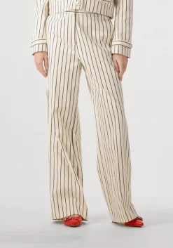 AAIKO pantalon sonja stripe co 570 gebroken wit New