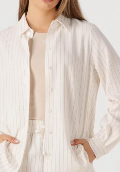 AIMEE THE LABEL blouses blaire stripe gebroken wit New