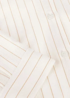 AIMEE THE LABEL blouses blaire stripe gebroken wit New