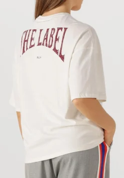 ALIX THE LABEL t-shirt back logo t-shirt gebroken wit Clearance