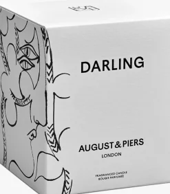 AUGUST & PIERS geurkaarsen darling 340gr - scented candle gebroken wit New