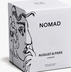 AUGUST & PIERS geurkaarsen nomad 340gr - scented candle gebroken wit Outlet