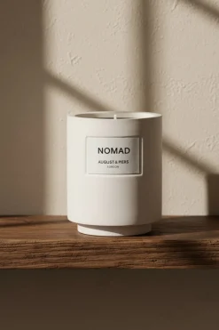AUGUST & PIERS geurkaarsen nomad 340gr - scented candle gebroken wit Outlet
