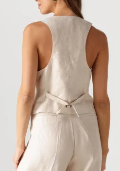 COPENHAGEN MUSE gilet nature waistcoat gebroken wit