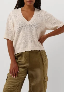 DANTE6 top ajour top gebroken wit Outlet