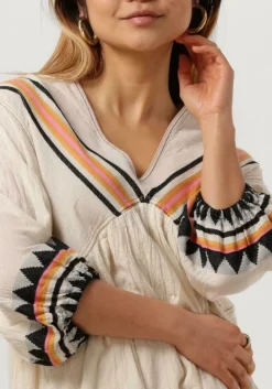 DEVOTION mini jurk lindos gebroken wit Clearance