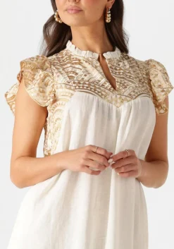 GREEK ARCHAIC KORI maxi jurk 231097 gebroken wit Discount