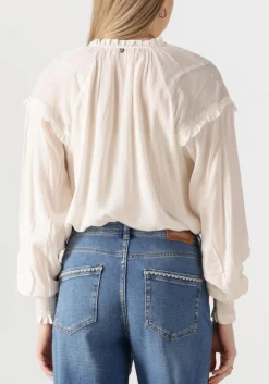 MOS MOSH blouses mmmarb sansa emb blouse gebroken wit New
