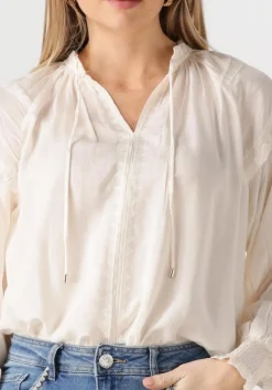 MOS MOSH blouses mmmarb sansa emb blouse gebroken wit New