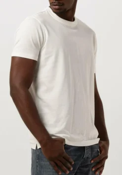 PROFUOMO t-shirt t-shirt short sleeve jersey gebroken wit