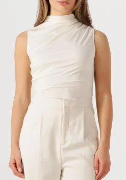 ROSEMUNDE top billie sl drape top gebroken wit Hot