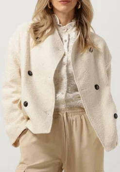 RUBY TUESDAY jack maya long double breasted coat gebroken wit New