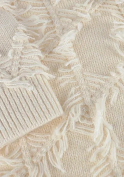 SECOND FEMALE trui carli knit o-neck gebroken wit