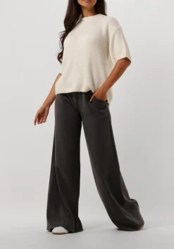 SECOND FEMALE trui wanda knit o-neck gebroken wit Outlet