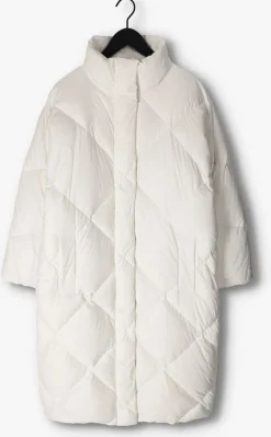 STAND STUDIO gewatteerde jas anissa coat gebroken wit New